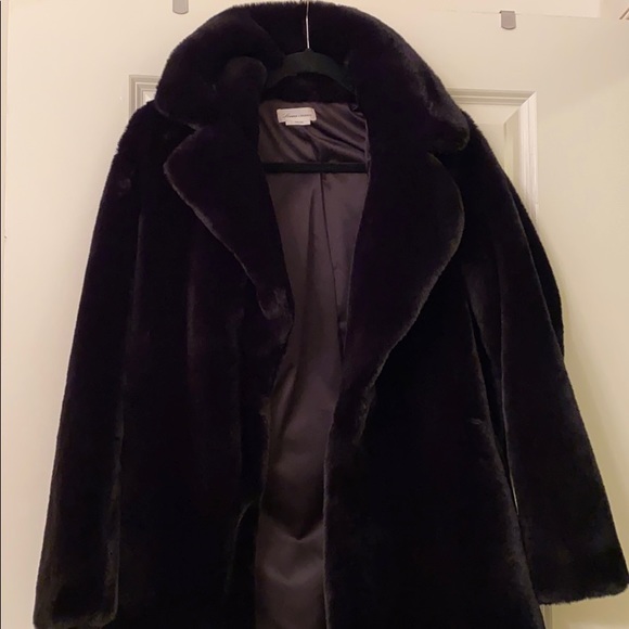 Lovers + Friends Jackets & Blazers - Lovers & Friends black faux fur jacket size S